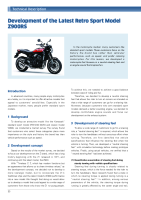 Development of the Z900RS - technical description